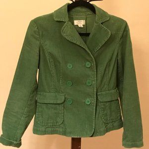 Green corduroy jacket